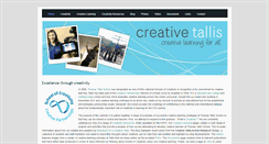 Desktop Screenshot of creativetallis.com